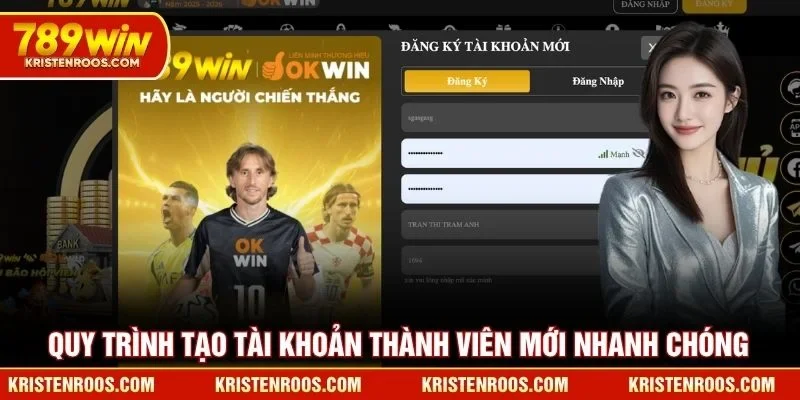 Quy trình tạo tài khoản thành viên mới 789WIN nhanh chóng