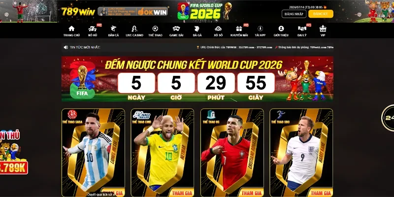 789WIN ⚡ Trang Chủ 789 WIN Mới Nhất ✔️ Đăng Ký +88K 21 Thể thao 789win đa dạng mọi loại kèo